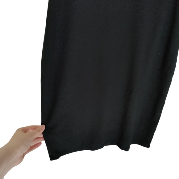 Wilfred Free Black Dress Tube Dress Bodycon Size Small Strapless Midi Dress - Picture 4 of 10